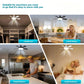 🏆 Dernier jour de soldes : 57 % de réduction 🔥 Ventilateur-lampe LED SmartBreez 40 W — 20,5, ultra-silencieux avec télécommande 🎯 | Idéal pour la chambre 😴, la cuisine 👩‍🍳 et le garage 🛠️