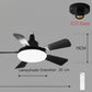 🏆 Dernier jour de soldes : 57 % de réduction 🔥 Ventilateur-lampe LED SmartBreez 40 W — 20,5, ultra-silencieux avec télécommande 🎯 | Idéal pour la chambre 😴, la cuisine 👩‍🍳 et le garage 🛠️
