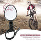 🚴 Rétroviseur Vélo Pivotant 360° — Miroir Convexe, Installation Facile, Rond ou Ovale, Moto & Vélo Électrique 🔎