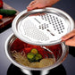 📢📢50 % DE RÉDUCTION !!!⏰ Ensemble 3-en-1 Bols Inox – Découpe, Égouttage & Cuisson, Compact & Multifonction ⏱️