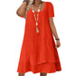 Robe décontractée à manches courtes et coupe ample pour femme