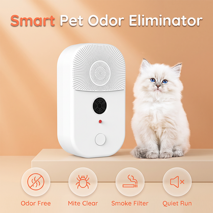 Purificateur d'air 2 en 1 pour animaux de compagnie et répulsif à ultrasons contre les acariens