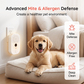 Purificateur d'air 2 en 1 pour animaux de compagnie et répulsif à ultrasons contre les acariens