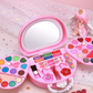 📢 50% DE RÉDUCTION ! 👜 Kit de Maquillage Lavable Enfant – Plastique – Sac à Main Rose & Palette Dépliable for Filles
