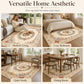 🌿 Tapis à Motifs Floraux – Polyester – Doux & Facile d’Entretien for Salon & Chambre