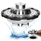 🔥🧺 -50% ! 🍽️Passoire pour Évier de Cuisine Inox – Anti-Rouille & Double Fonction (Bouchon + Filtre).