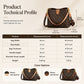👜 50% DE RÉDUCTION ! ✨ Sac Seau Chic Femme – PU – Monogramme Vintage & Bandoulière Réglable for Quotidien & Bureau
