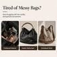 👜 50% DE RÉDUCTION ! ✨ Sac Seau Chic Femme – PU – Monogramme Vintage & Bandoulière Réglable for Quotidien & Bureau