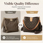 👜 50% DE RÉDUCTION ! ✨ Sac Seau Chic Femme – PU – Monogramme Vintage & Bandoulière Réglable for Quotidien & Bureau