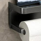 🧻 50% DE RÉDUCTION! 🚽 Porte-papier toilette mural avec étagère – Gain de place, solide & installation facile – Idéal pour salle de bain, rangement pratique ✨