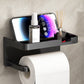 🧻 50% DE RÉDUCTION! 🚽 Porte-papier toilette mural avec étagère – Gain de place, solide & installation facile – Idéal pour salle de bain, rangement pratique ✨