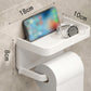 🧻 50% DE RÉDUCTION! 🚽 Porte-papier toilette mural avec étagère – Gain de place, solide & installation facile – Idéal pour salle de bain, rangement pratique ✨