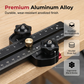 🪢🔧 -50% ! ⚙️ Butée de Scie à Table de Précision – Alliage d’Aluminium, Double Graduation & Roulement Lisse
