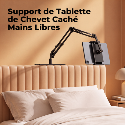 Support de tablette magnétique de chevet avec base de matelas cachée