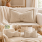 🦋 -50% ! 🎀 Coussin Décoratif en Chenille Forme Nœud Papillon – 30×50 cm – 9 Coloris – Housse + Garnissage Inclus – Pour Canapé, Lit et Coin Lecture 🛋️