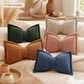 🦋 -50% ! 🎀 Coussin Décoratif en Chenille Forme Nœud Papillon – 30×50 cm – 9 Coloris – Housse + Garnissage Inclus – Pour Canapé, Lit et Coin Lecture 🛋️