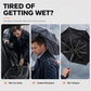 ☂️Parapluie pliable extra-large – 130 cm, 12 baleines, résistant au vent, pliage inversé, protection solaire UPF 50+, parapluie surdimensionné pour les trajets quotidiens en famille et les activités en plein air